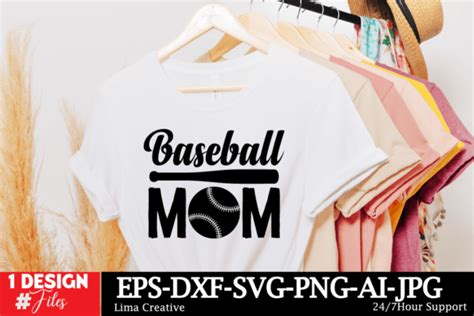 Baseball Mom Svg Design Graphic By Lima Creative · Creative Fabrica