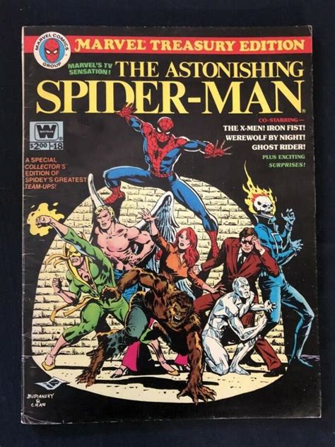 Marvel Treasury Edition The Astonishing Spider Man Whitman Vg