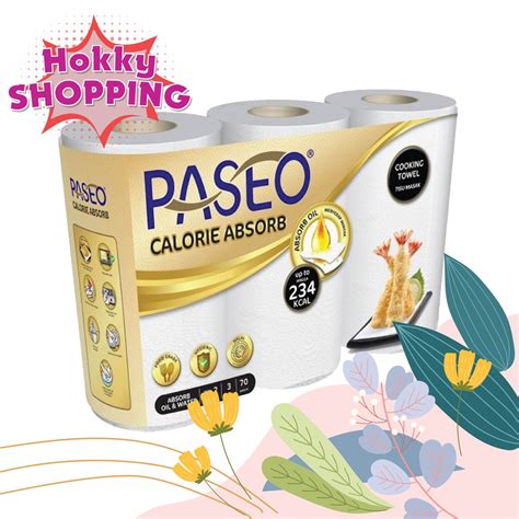 Jual Tissue Tisu Dapur Paseo Calorie Absorb Roll Kitchen Towel