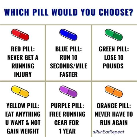 Runner Instagram - Which Pill Do You Choose? - Run Eat Repeat