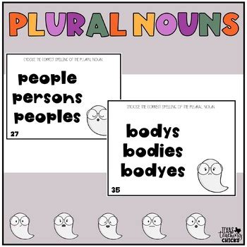 Plural Nouns Task Cards By Texas Teaching Chicks TpT