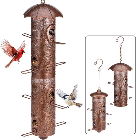 Amazon Birdream Metal Bird Feeders For Outdoors Hanging 23 Inch