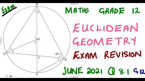 Mathematics Grade Euclidean Geometry June Question