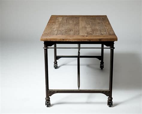 TB300 Lester 48" x 30" Rolling Work Table Desk Prop Rental - ACME Brooklyn