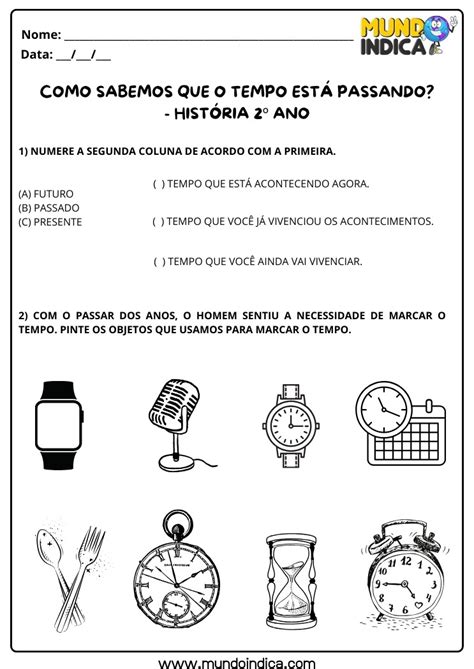 20 Atividades de História 2 ano para Imprimir