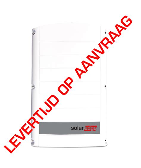 Solaredge Kw Fase Met Setapp Configuratie Vdh Solar D Pv