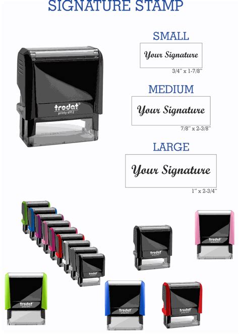 Custom Signature Stamp Self-Inking