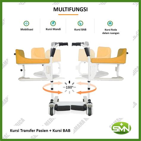 Jual Kursi Roda Multifungsi Buka Tengah Alat Bantu Mobilisasi Dan