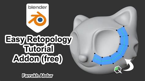 Easy Retopology Tutorial Polyquilt Addon Free Blender Youtube