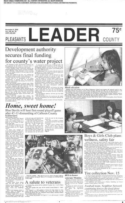 Pleasants County Leader St Marys West Virginia Digital Newspaper