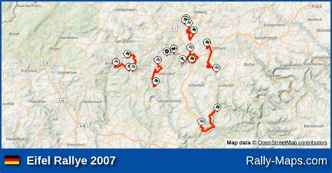 Streckenverlauf Eifel Rallye Arm Rallyekarte De