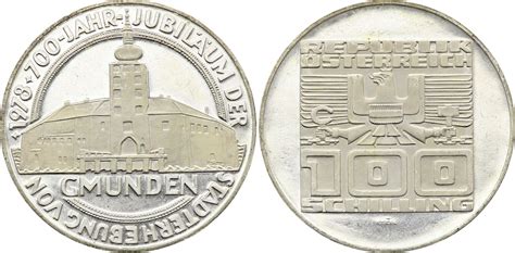 Coin Austria 100 Schilling Gmunden 1978