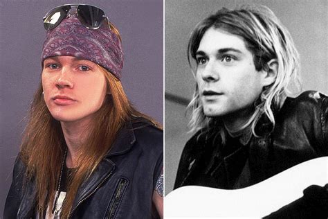 Kurt Cobain And Axl Rose