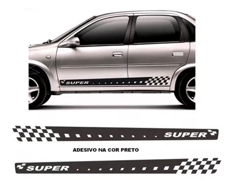 Adesivo Faixa Lateral Super Para Corsa Hatch Ou Sedan Parcelamento