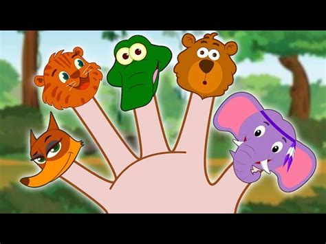 Finger Family Song + Wild Animals Songs and Rhymes By Nursery Rhymes ...