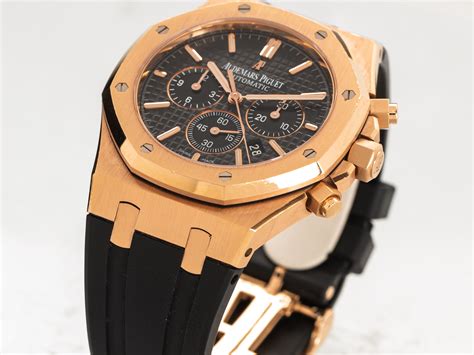 Audemars Piguet Royal Oak Chronograph Ref Or K Rose Gold Rubber