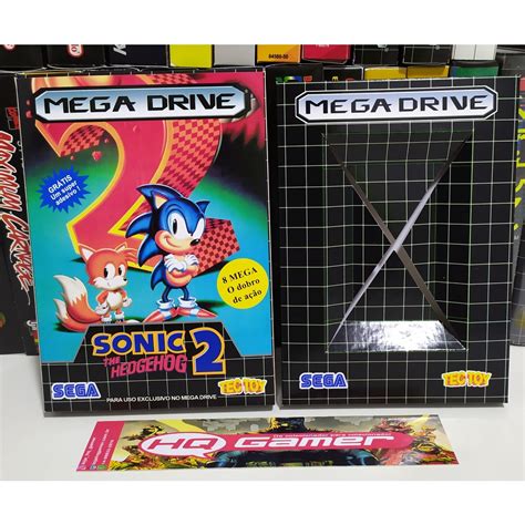 Sonic The Hedgehog 2 Box Traduzida Do Jogo Mega Drive Faz A Boa💹