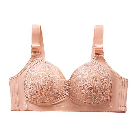 Women Bras Front Closure Comfortable Solid Color Strapless Bras No Steel Ring Underwear Wireless