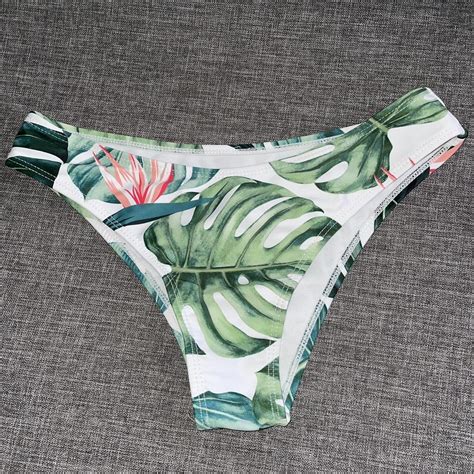 Tropical Beach Bikini Bottoms Like New Never Worn Depop
