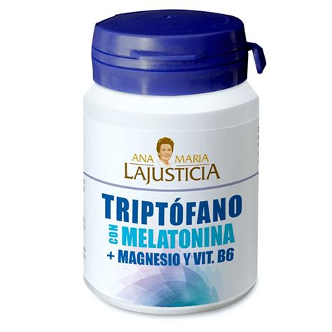 Tryptophane Avec Magnésium Mélatonine et Vitamine B6 60 comprimés