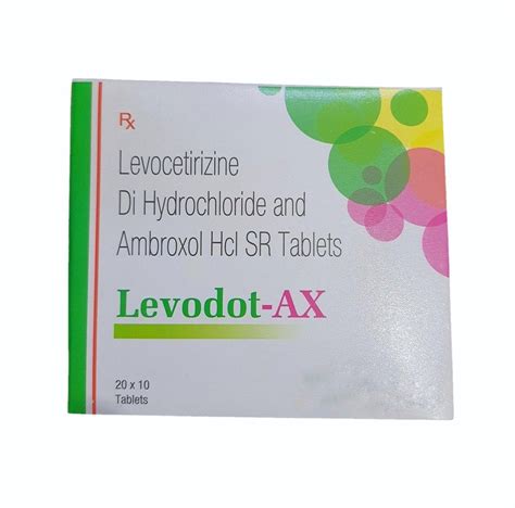 Levocetirizine Dihydrochloride And Ambroxol Hd Sr Tablet At Rs Box