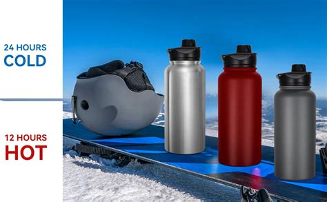 Amazon Vqrrcki Oz Insulated Water Bottle With Straw Lid Wide