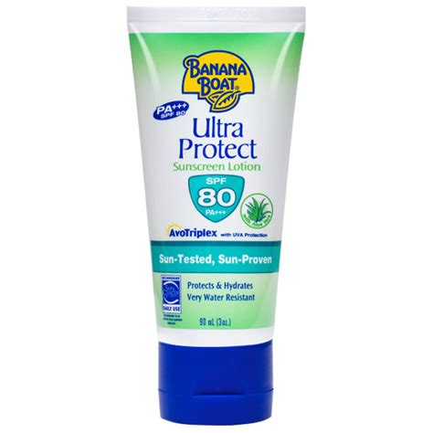 Banana Boat Ultra Protect Sunscreen Lotion SPF 80 90ml Review SOCO