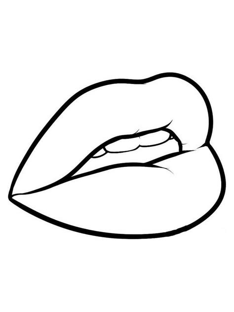 Dibujos De Labios Para Colorear E Imprimir