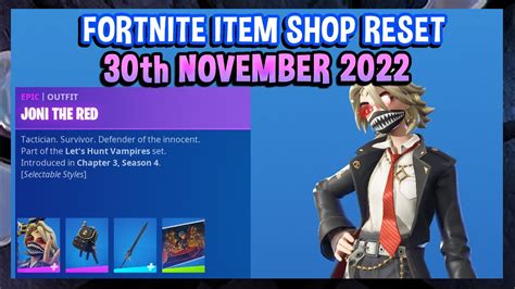 New Joni The Red Crew Pack Crackshot Is Back Fortnite Item Shop