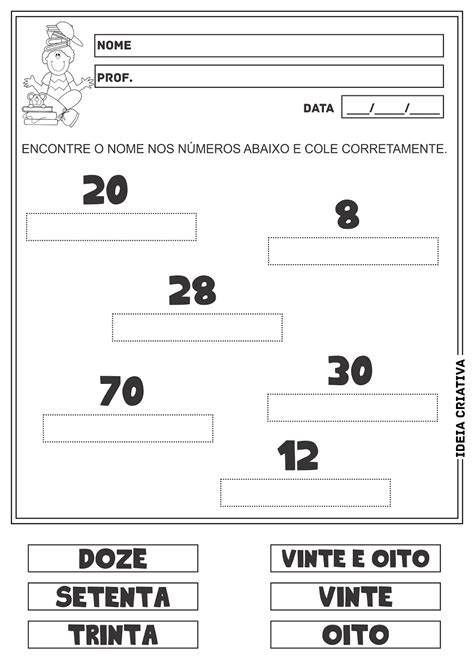 N Meros Por Extenso Atividades Corte E Recorte