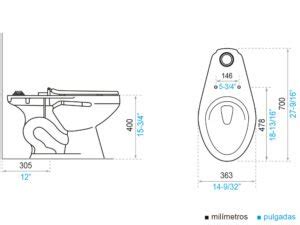 Inodoro Quantum Het Con Asiento Aquae A Fv Area Andina S A