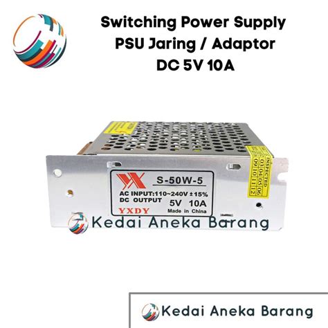 Jual Switching Power Supply Psu 5V 10A Quality 5 Volt 10 Ampere