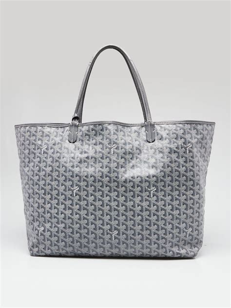 55 zdjęć Biała torba materiałowa Goyard Classic Chevron St Louis GM