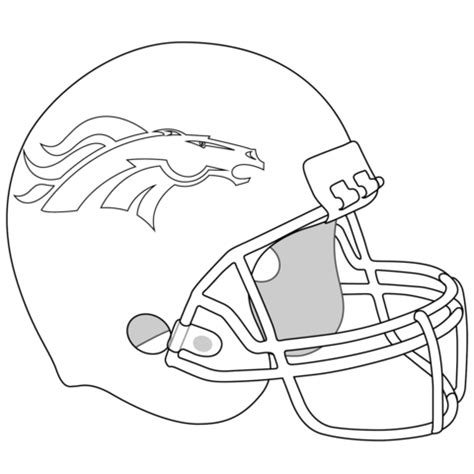 Broncos Helmet Logo Black And White