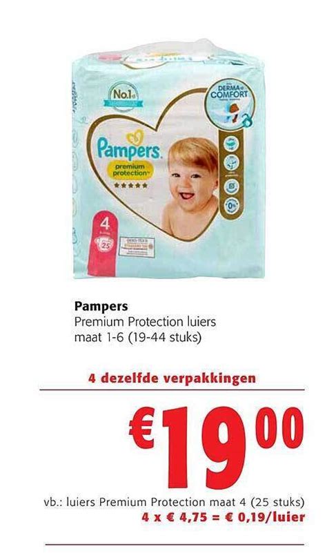 Pampers Premium Protection Luiers Promotie Bij Colruyt