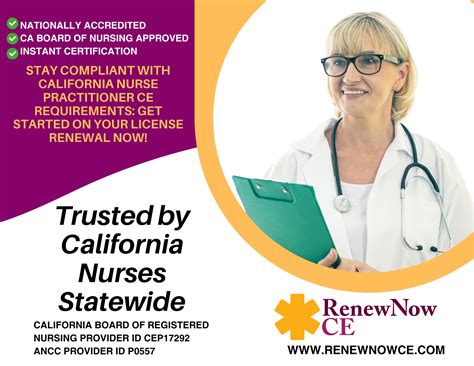 Nursing CE Requirements for California License Renewal