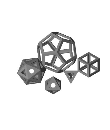 Regular Polyhedra 3d Model By Henryseg On Thangs