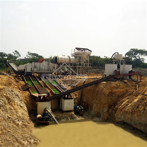 Ghana 200tph Alluvial Placer Clay Gold Washing Production Line China