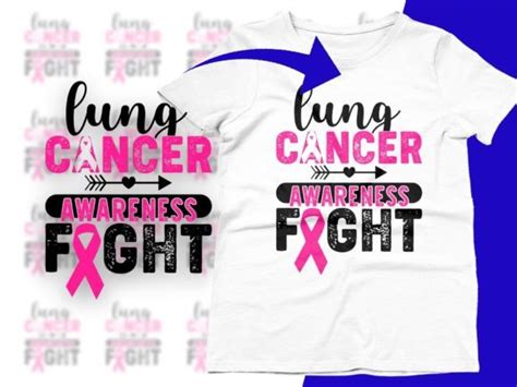 Lung Cancer Awareness Fight Cancer Eps Graphic by CraftDesigns ...