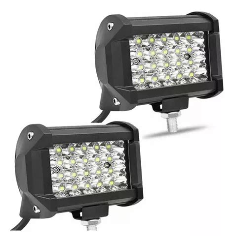 Par Faros 24 Led Auxiliar Dually Con Estrobo 4x4 72w F1 Meses sin interés