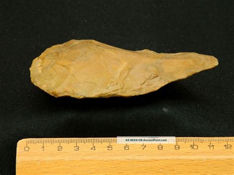 Lower Paleolithic Paleolithique Jasper Hand Axe 700000 To 100000 Bp