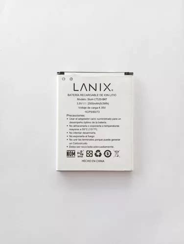 Batería Lanix Modelo Ilium Lt520 bat 3 8v 2500mah Nueva MercadoLibre