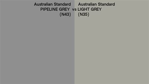 Australian Standard Pipeline Grey Vs Light Grey Side By Side Comparison