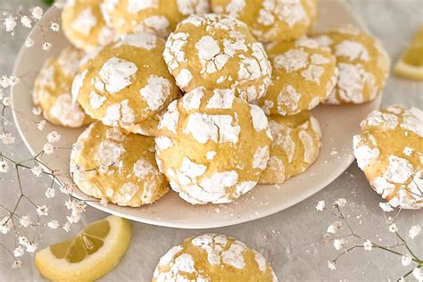 Lemon Crinkle Cookies The Tasty Chapter