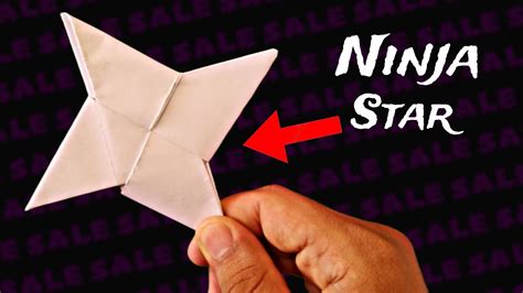 How To Make A Paper Ninja Star Shuriken Origami Paper Ninja Star Youtube