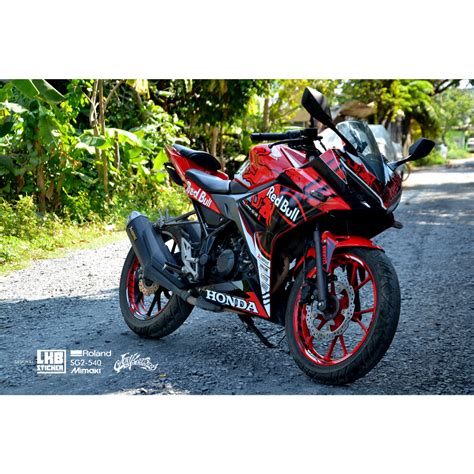 สติ๊กเกอร์ Honda Cbr 150 2019 ลาย Red Bull Shopee Thailand