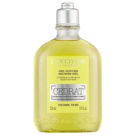 L Occitane En Provence Cedrat Gel Douche Homme Corps Et Cheveux Ml