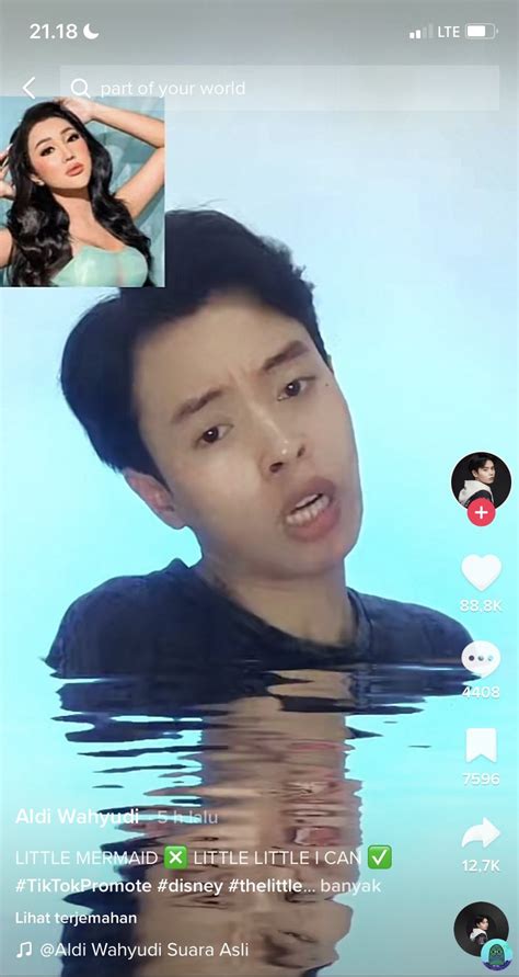 Tanyarl 💚 On Twitter 💚 Kalian Udh Pada Liat Video Mas Nya Yg Impersonate Little Mermaid Yg Ini