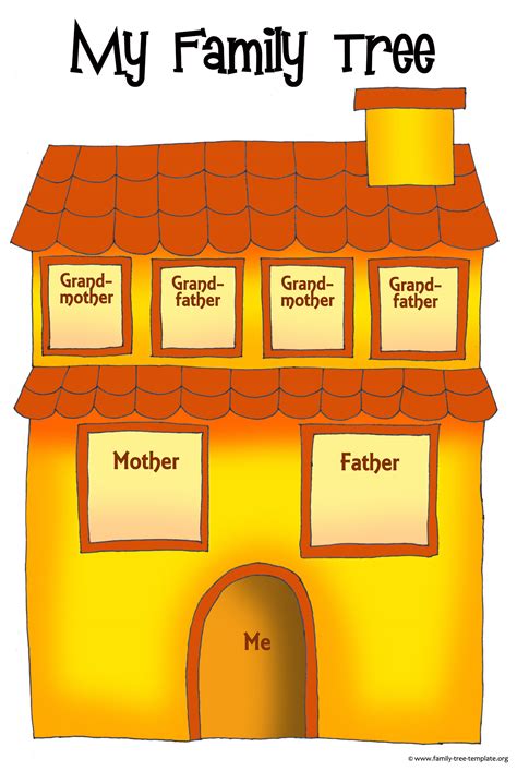 Family Tree Template for Kids: Printable Genealogy Charts | Family Tree ...