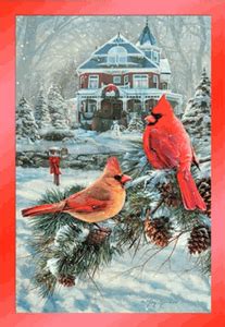 Cardinal Christmas Cards Holiday Business Discount Greetings